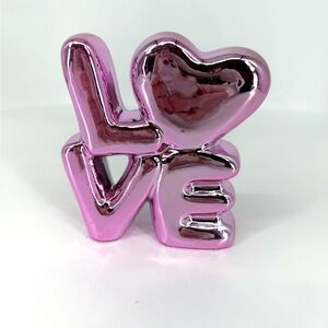 Pink LOVE Decorative Sculpture